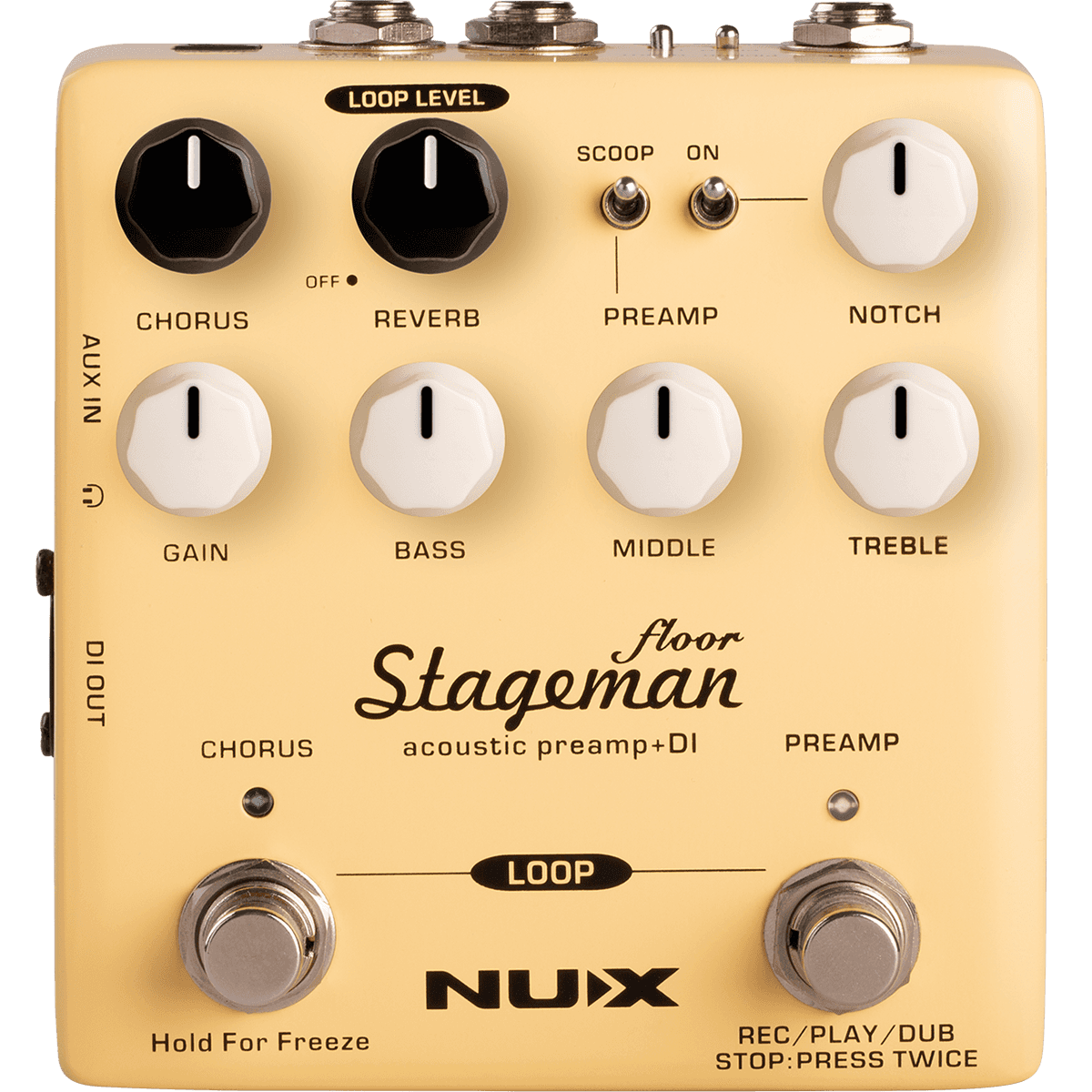 NUX - Akustikgitarrre Preamp STAGEMAN-FLOOR