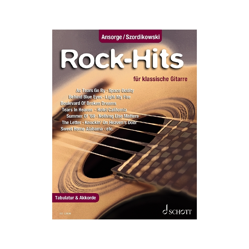 Rock Hits für klassische Gitarre