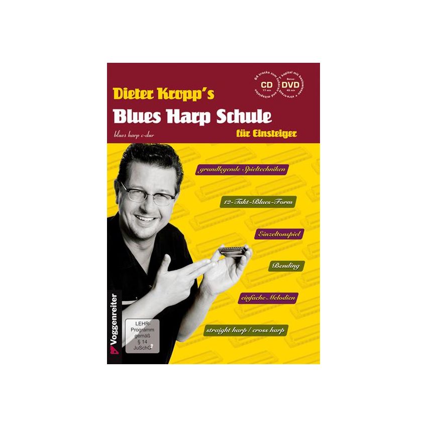 Kropp's Blues Harp Schule (+CD + DVD)