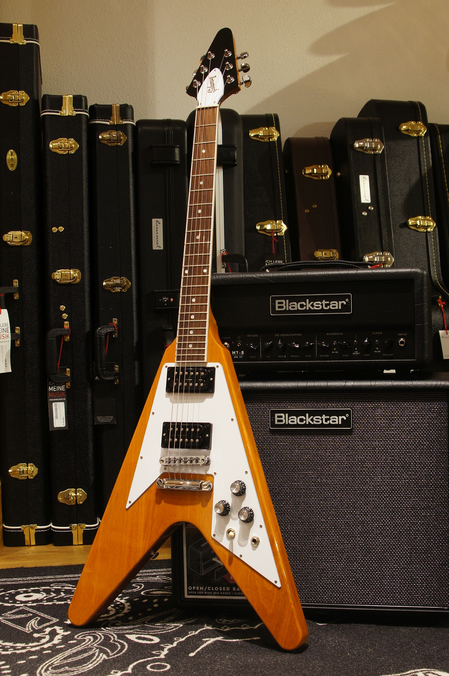 Gibson 70s Flying V Antique Natural