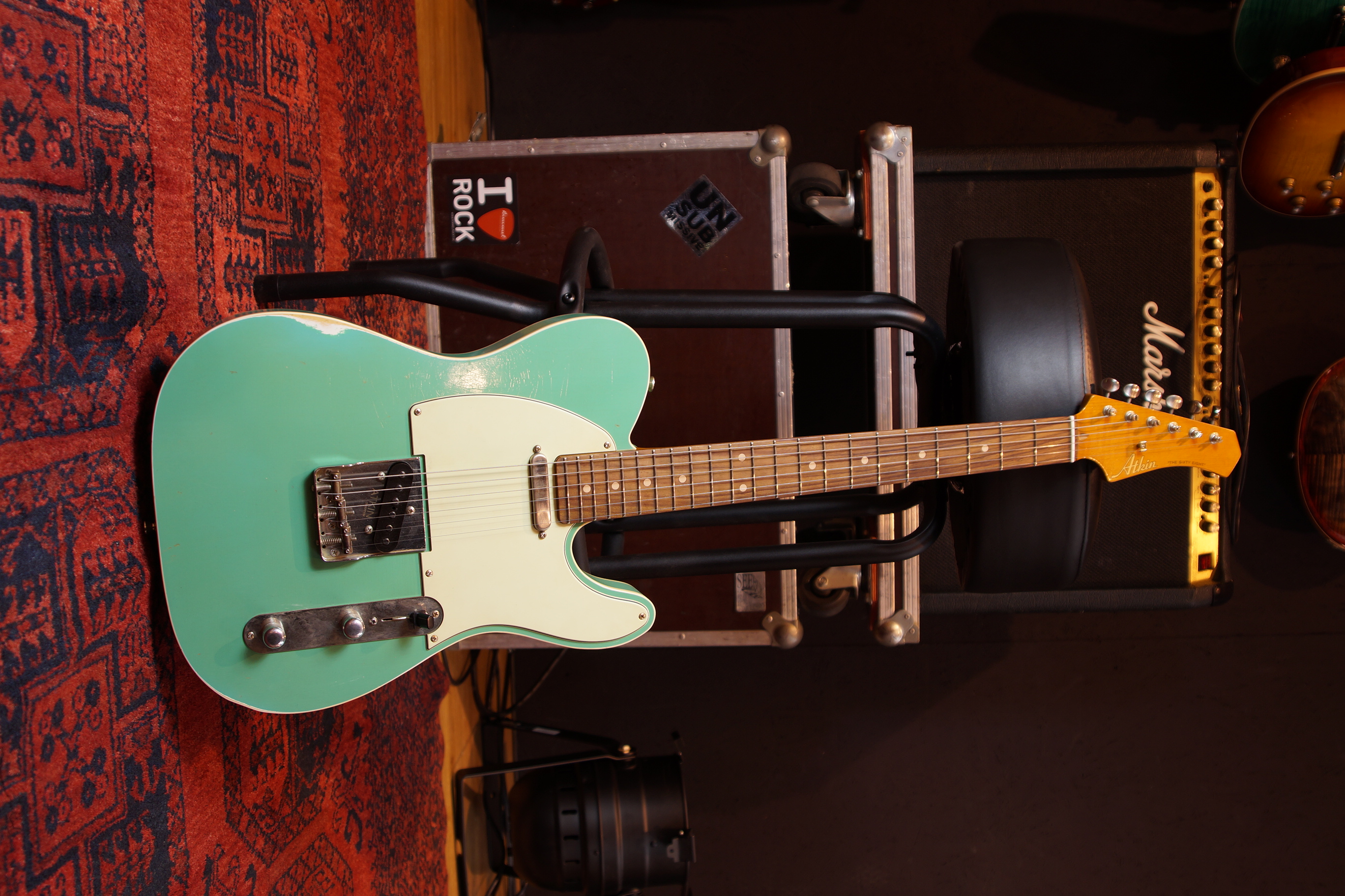 Atkin Electric T-68 The Sixty-Eight aged Nitro Seafoam Green