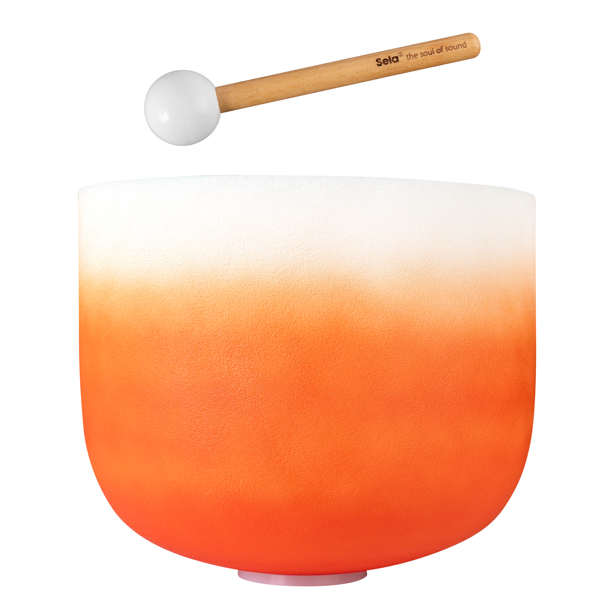 Sela Crystal Singing Bowl Chakra 13" - Orange, Sacral, D (432 Hz)