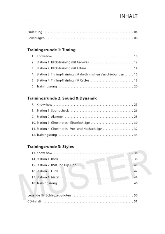 Drum Training Groove (+CD +DVD)