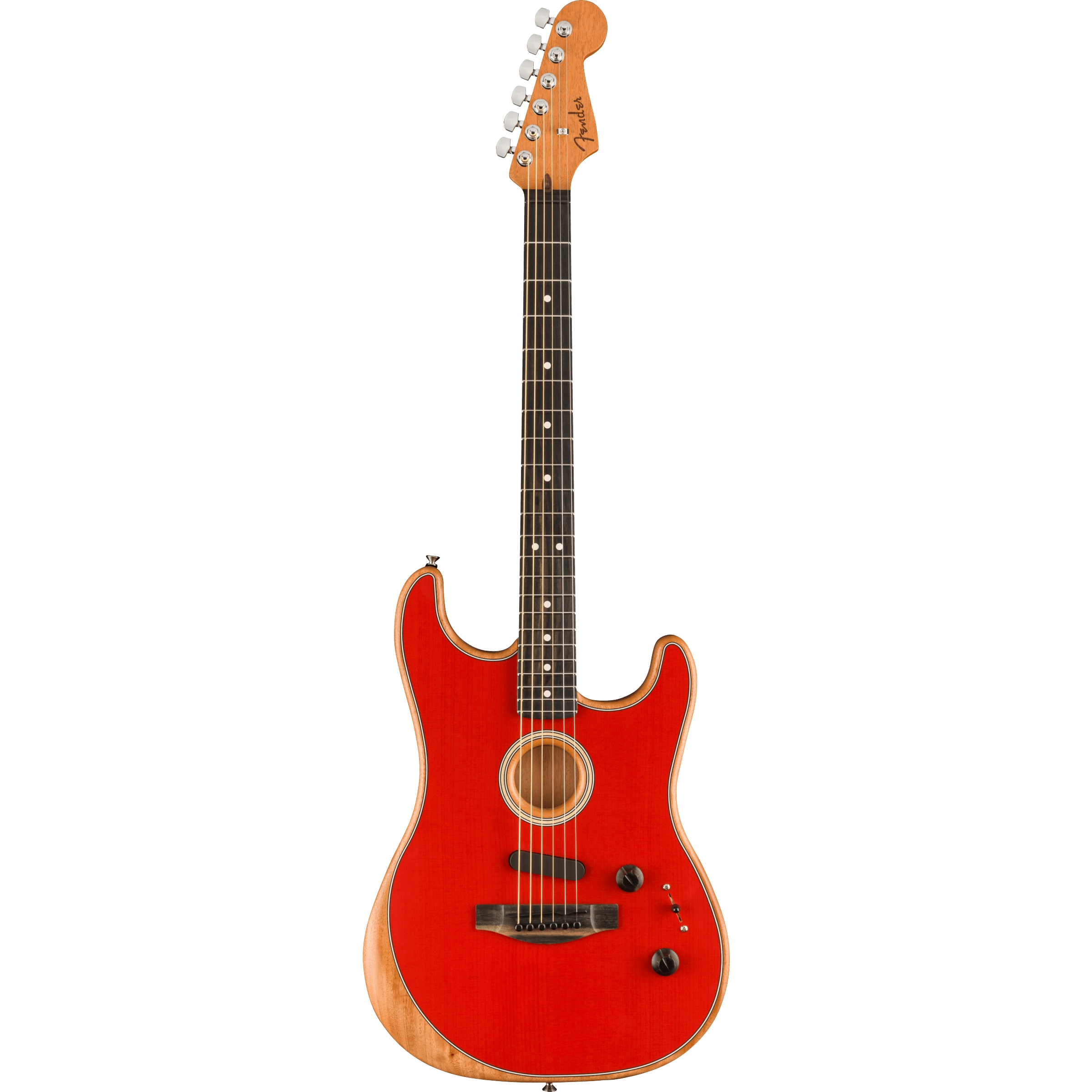 Fender American Acoustasonic Strat Ebony Fingerboard Dakota Red -Aussteller