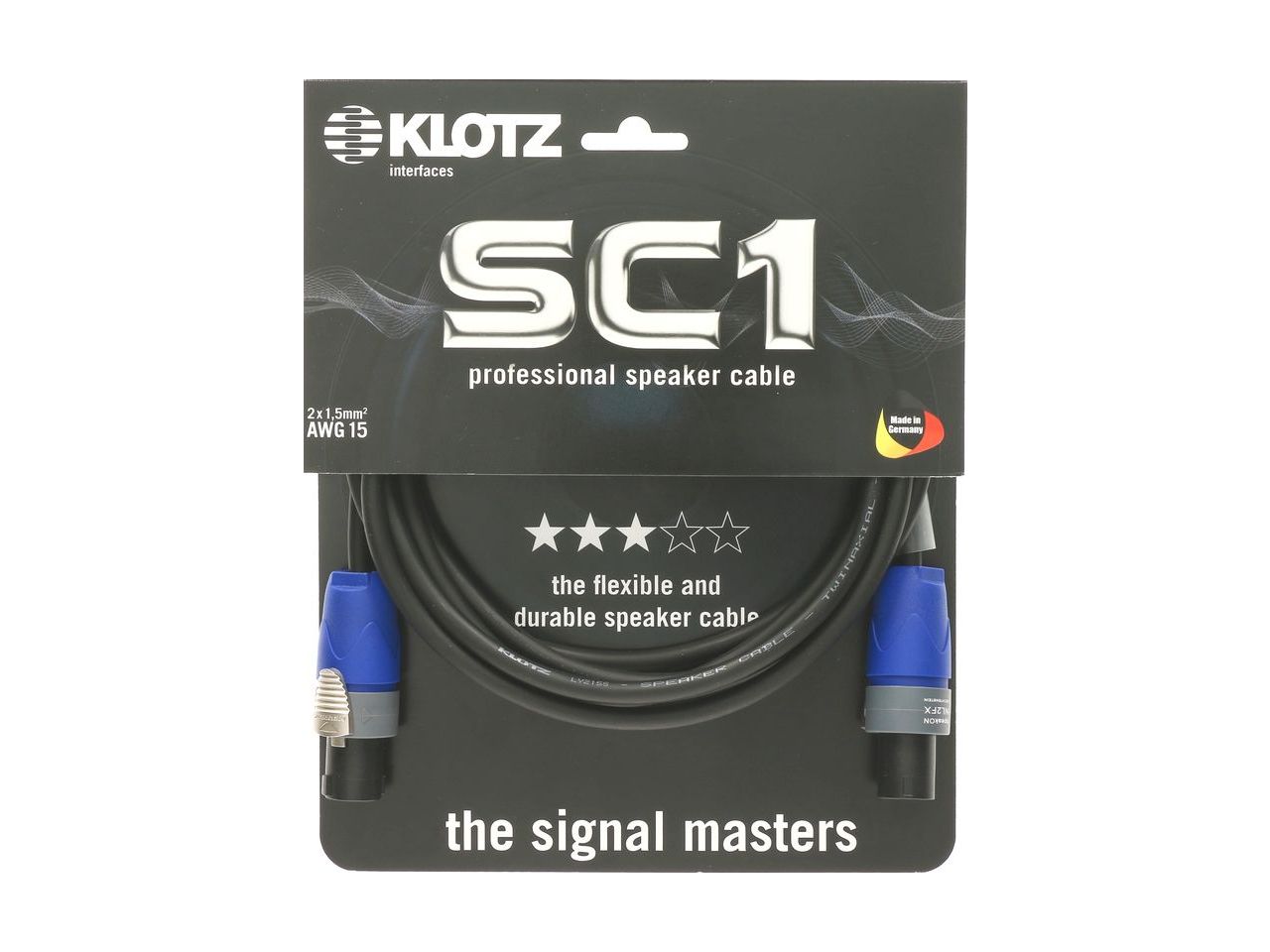 Klotz SC1 Professionelles Lautsprecherkabel Speakon 10m