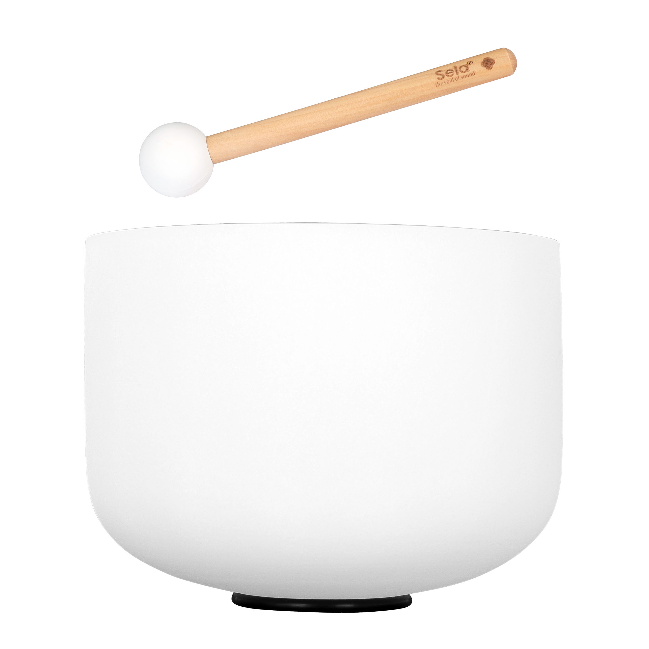 Sela 10" Crystal Singing Bowl Frosted 440 Hz in G