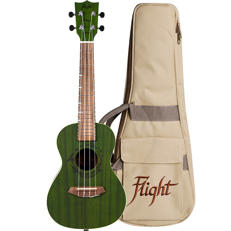 Flight Ukulele DUC 380 Jade Konzert inklusive Tasche