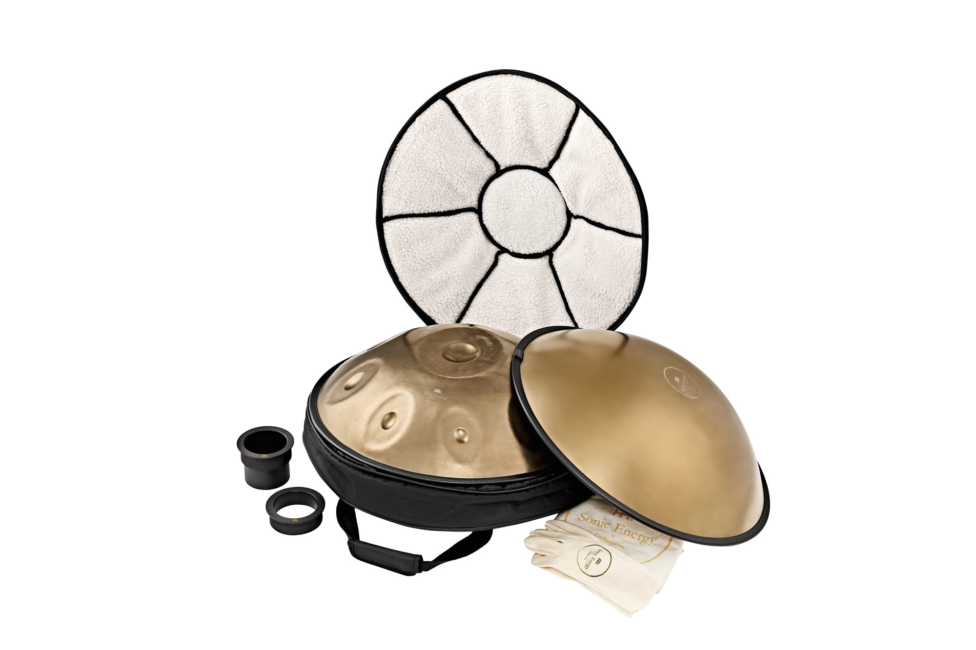 MEINL Sonic Energy Sensory Handpan Stainless D Kurd D/A,Bb,C,D,E,F,G,A - Vintage Gold