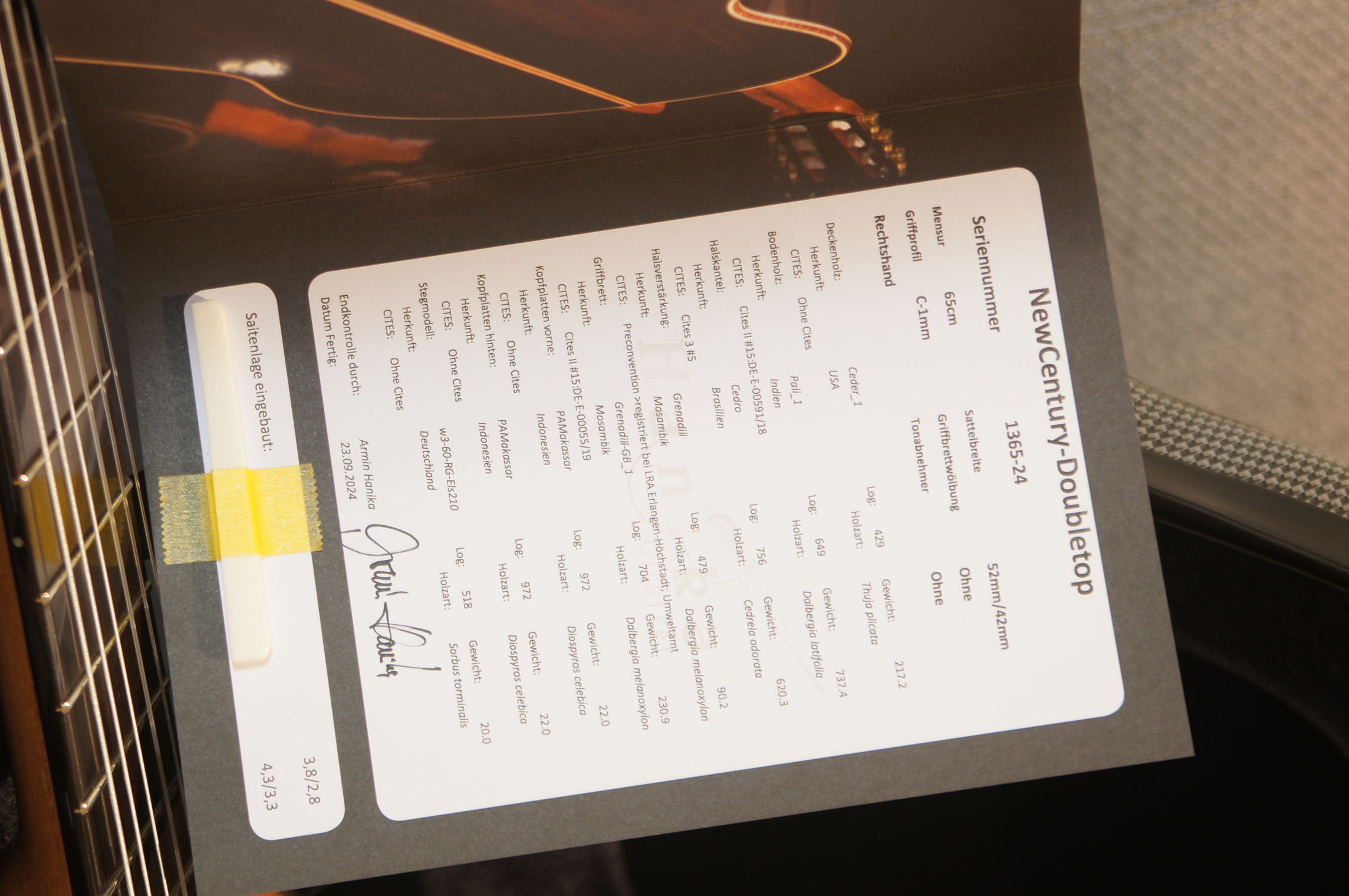 Hanika New Century Doubletop Std. 2024 - mit BAM Etui