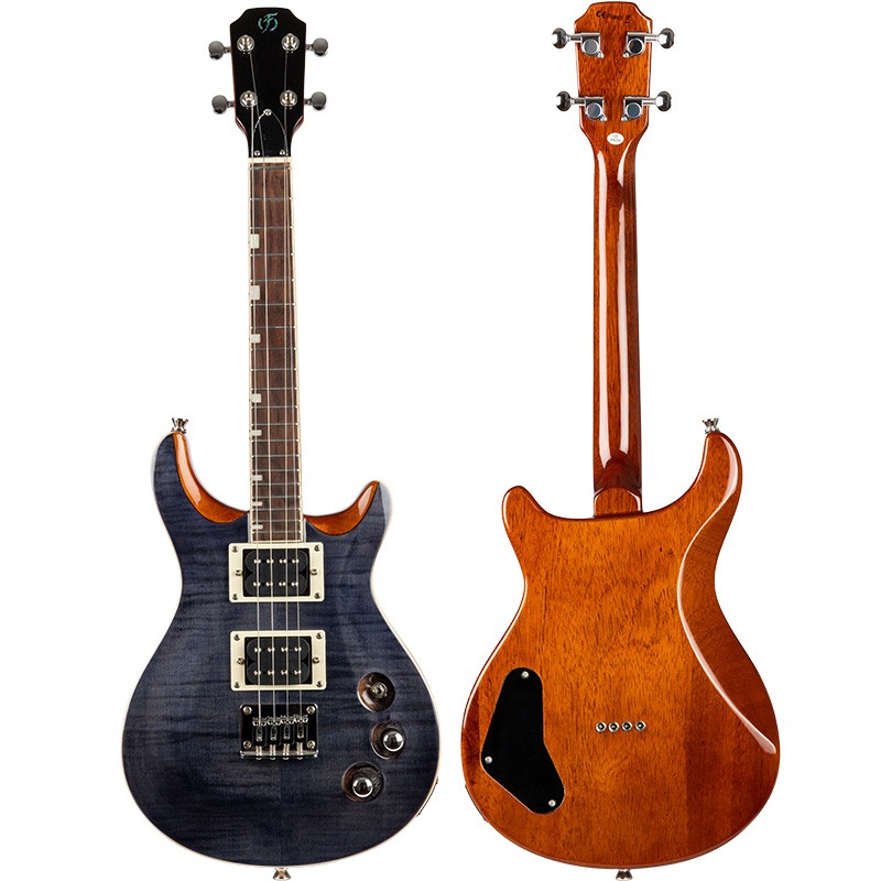 Flight Electric Ukulele Vanguard Tenor Trans Black