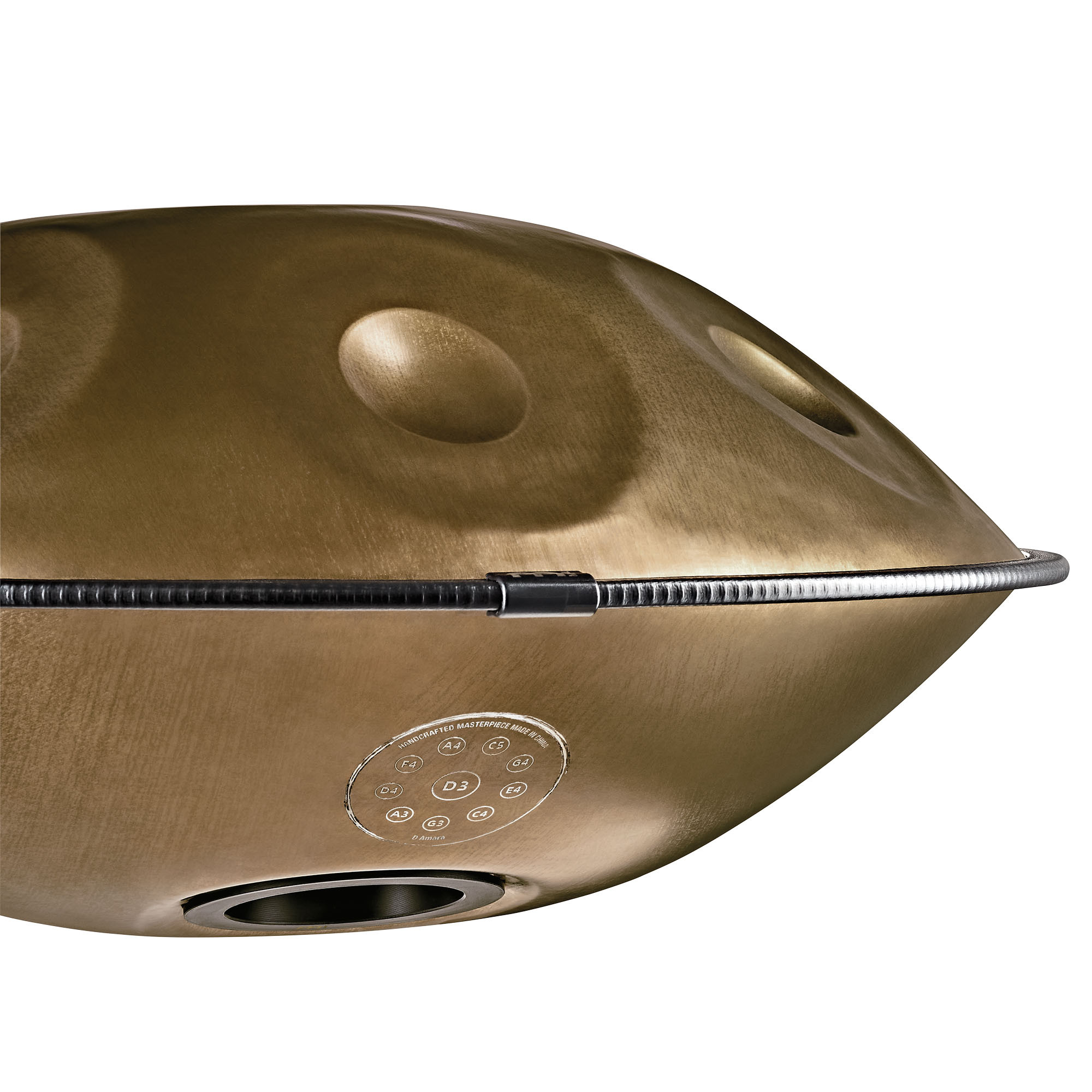 MEINL Sonic Energy Sensory Handpan Edelstahl BB2 Amara 9 Töne 440 Hz - Vintage Copper