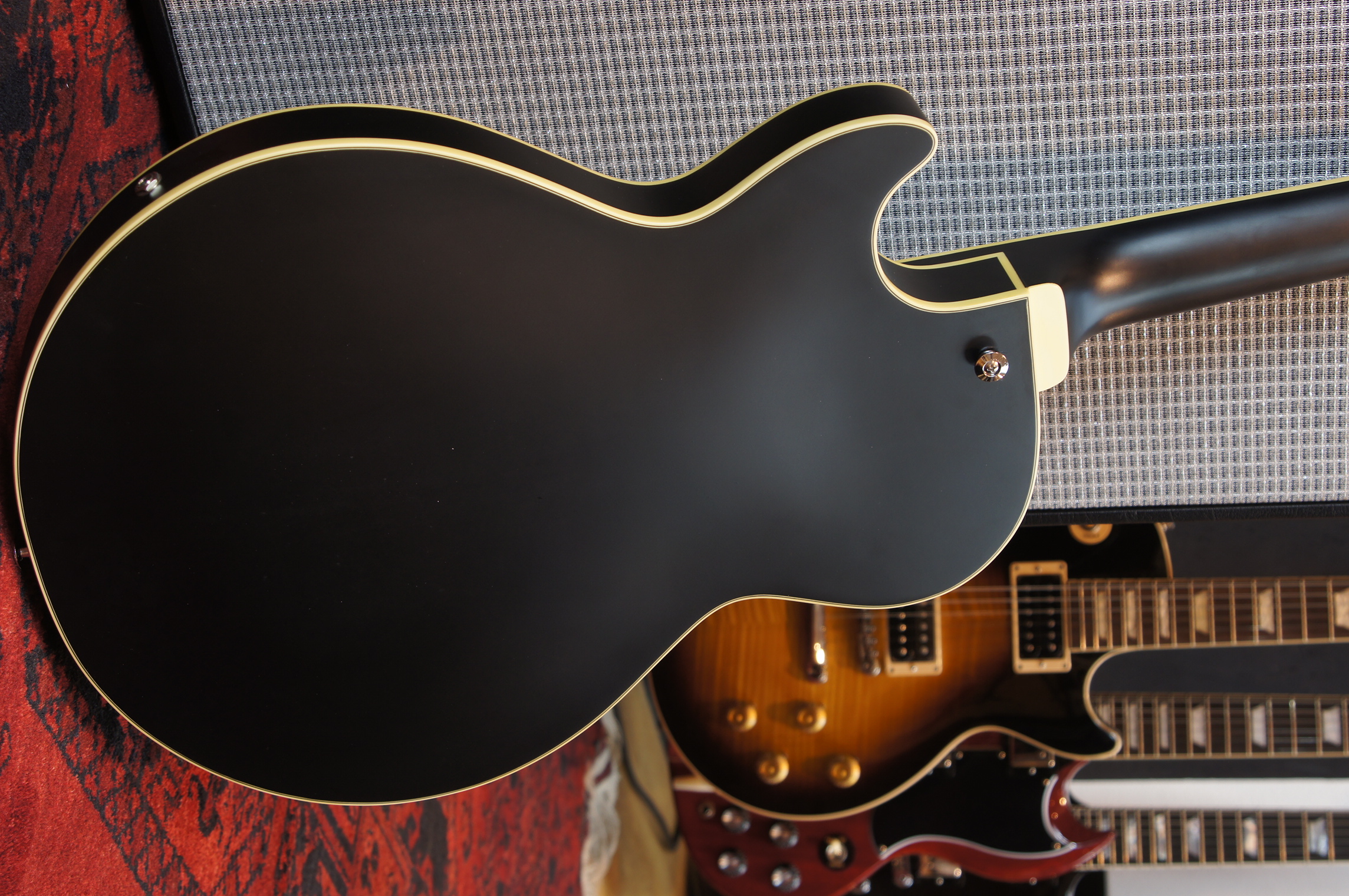 IBANEZ AGB200 Artcore Hollow Body Bass 4-String - Black Flat - B-Ware