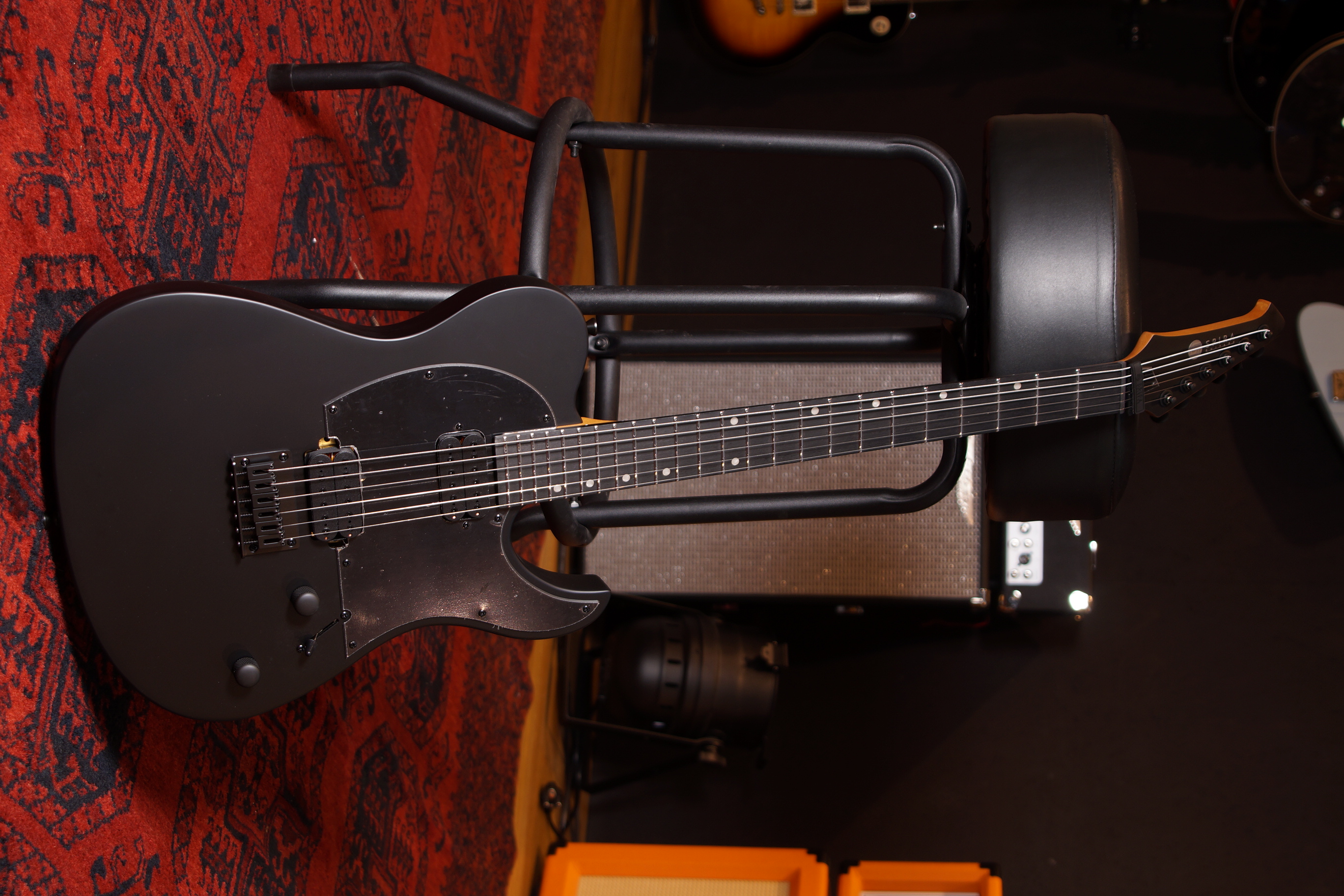 SPIRA Guitars T-400 Baritone MBK Satin Black