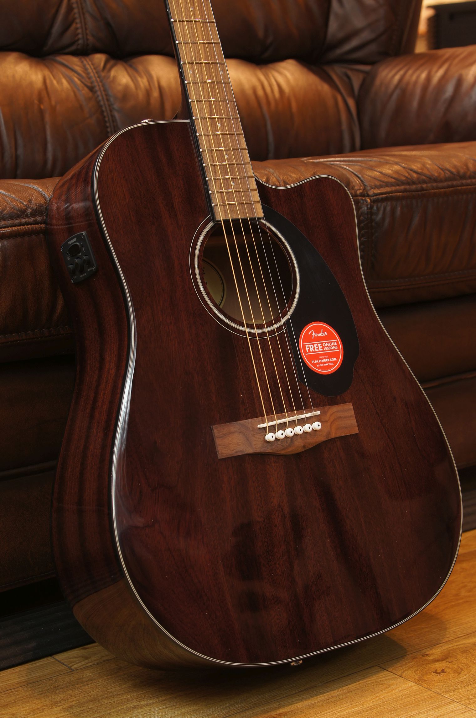 Fender CD-60SCE Dreadnought, Walnut Fingerboard, All-Mahogany