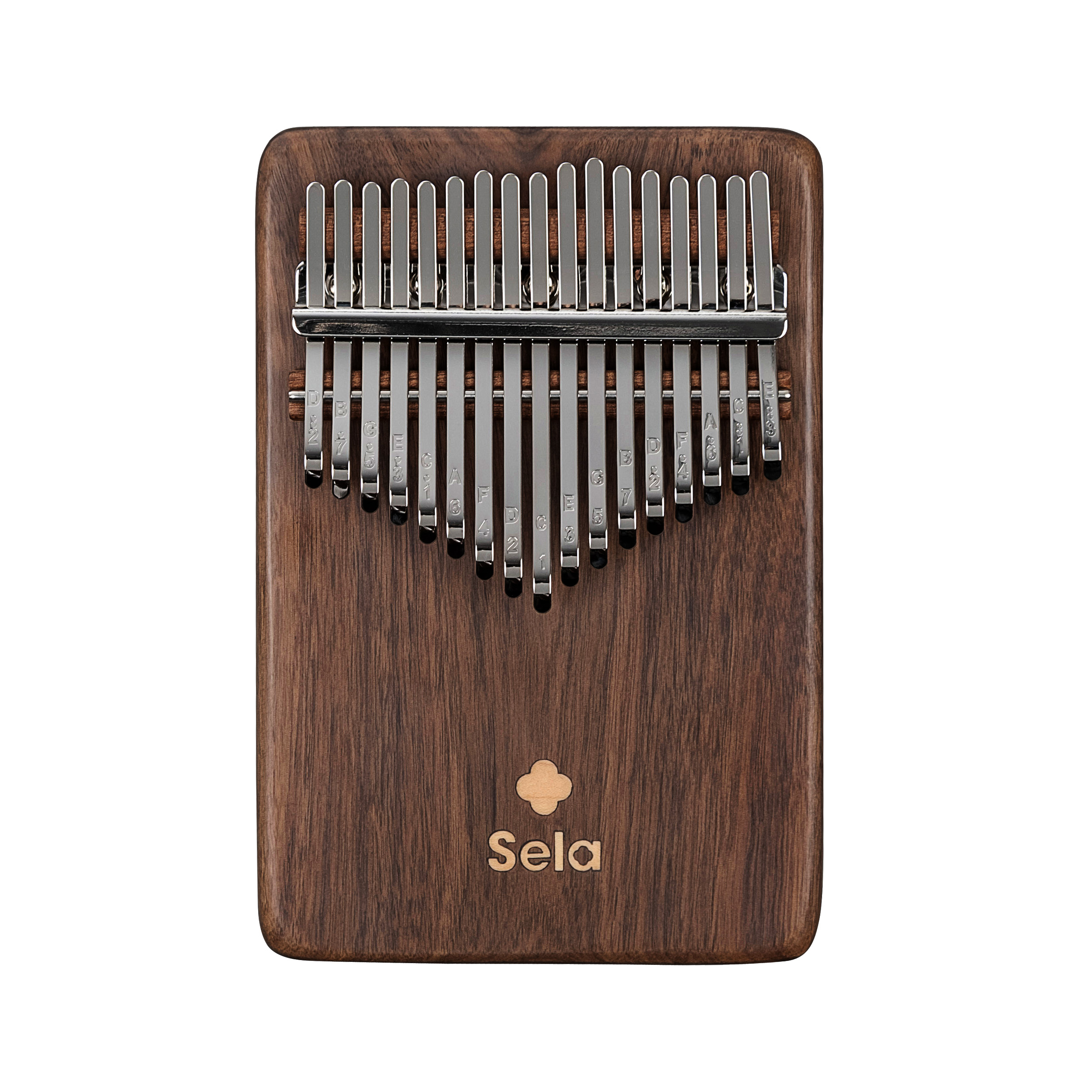 Sela Kalimba 17 Solid Black Walnut