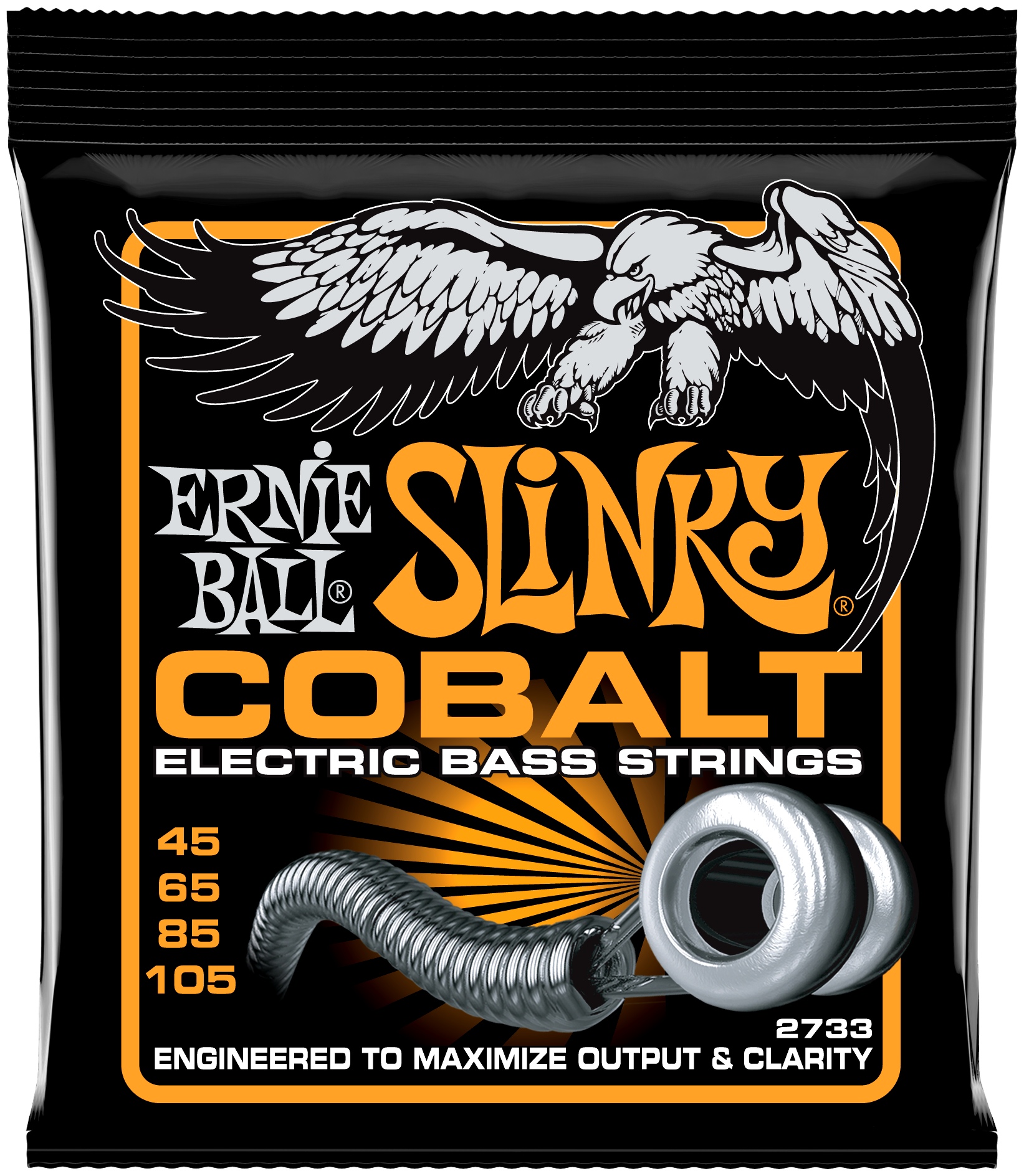 ERNIE BALL 2733 Slinky Cobalt Hybrid 45-105 E-Bass Saiten