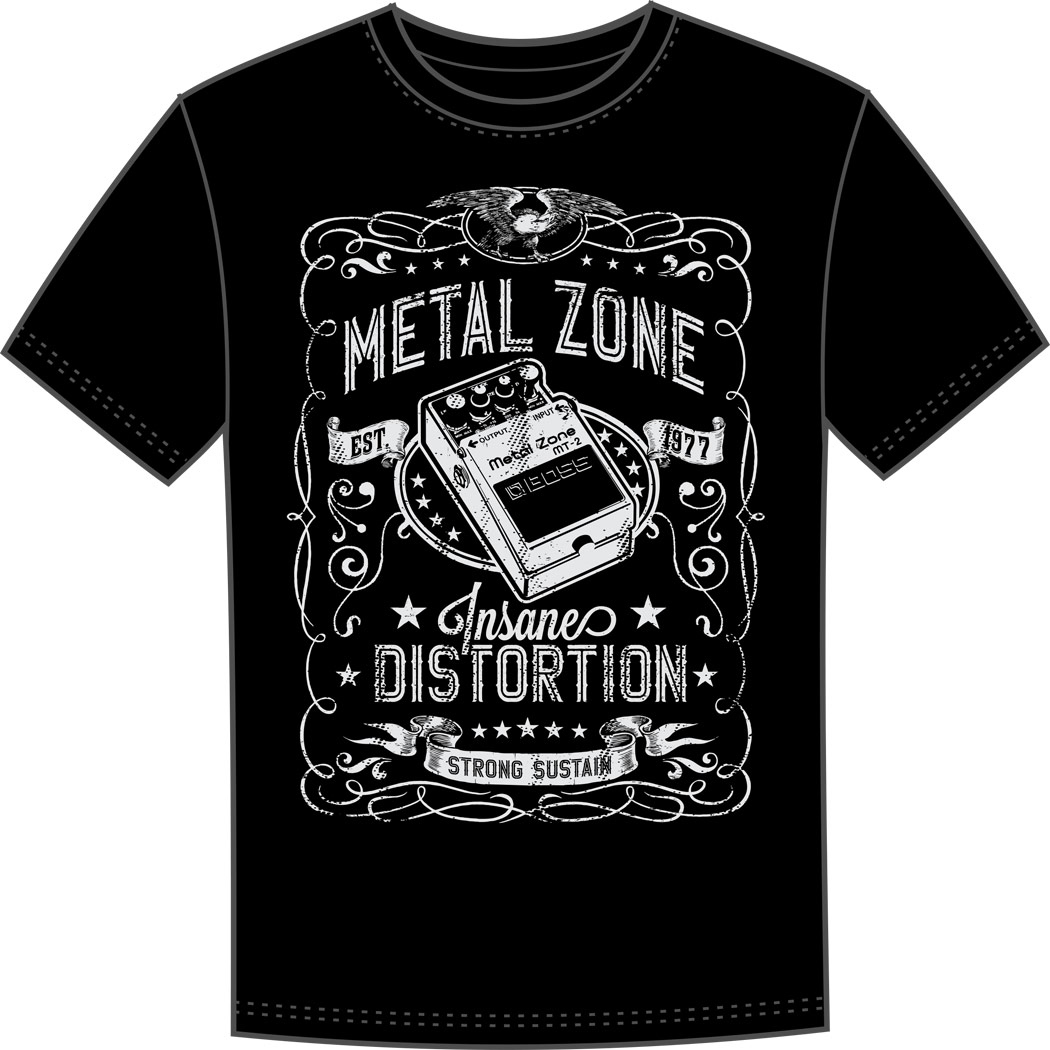 T-Shirt L Boss MT-2 Metal Zone