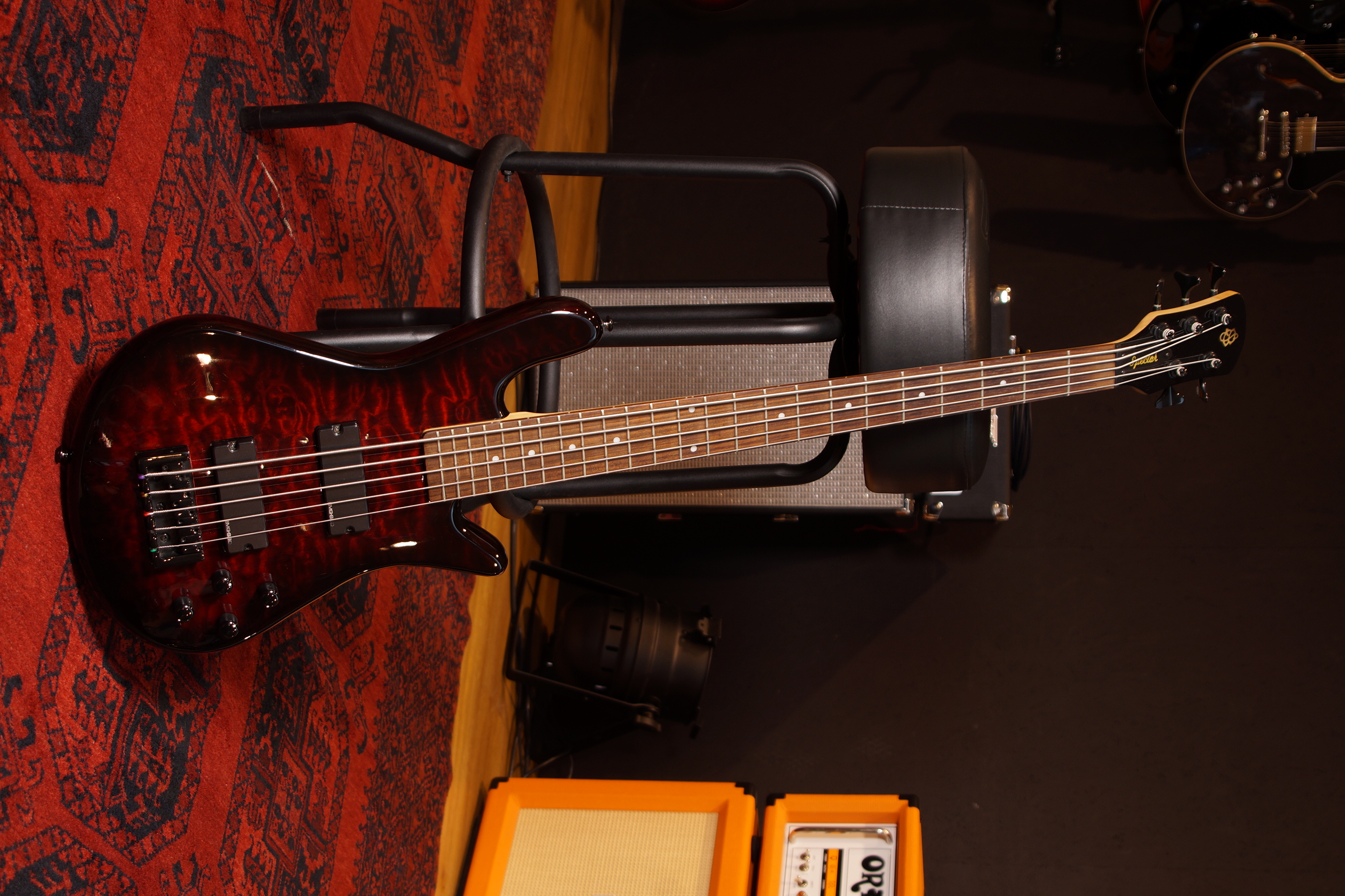 Spector Euro 5 transparent red fade mit Gigbag gebraucht