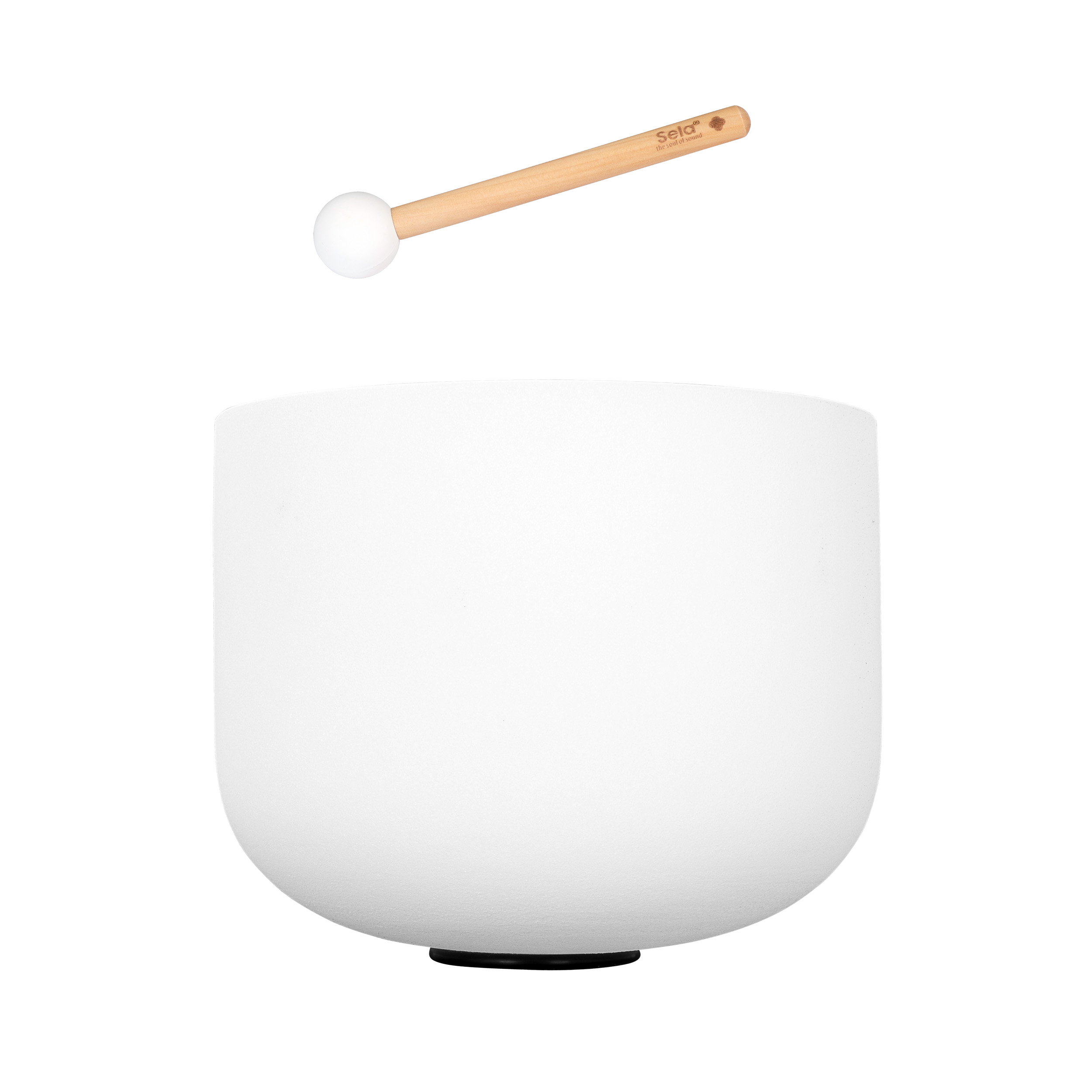 Sela 12" Crystal Singing Bowl Frosted 440 Hz in E