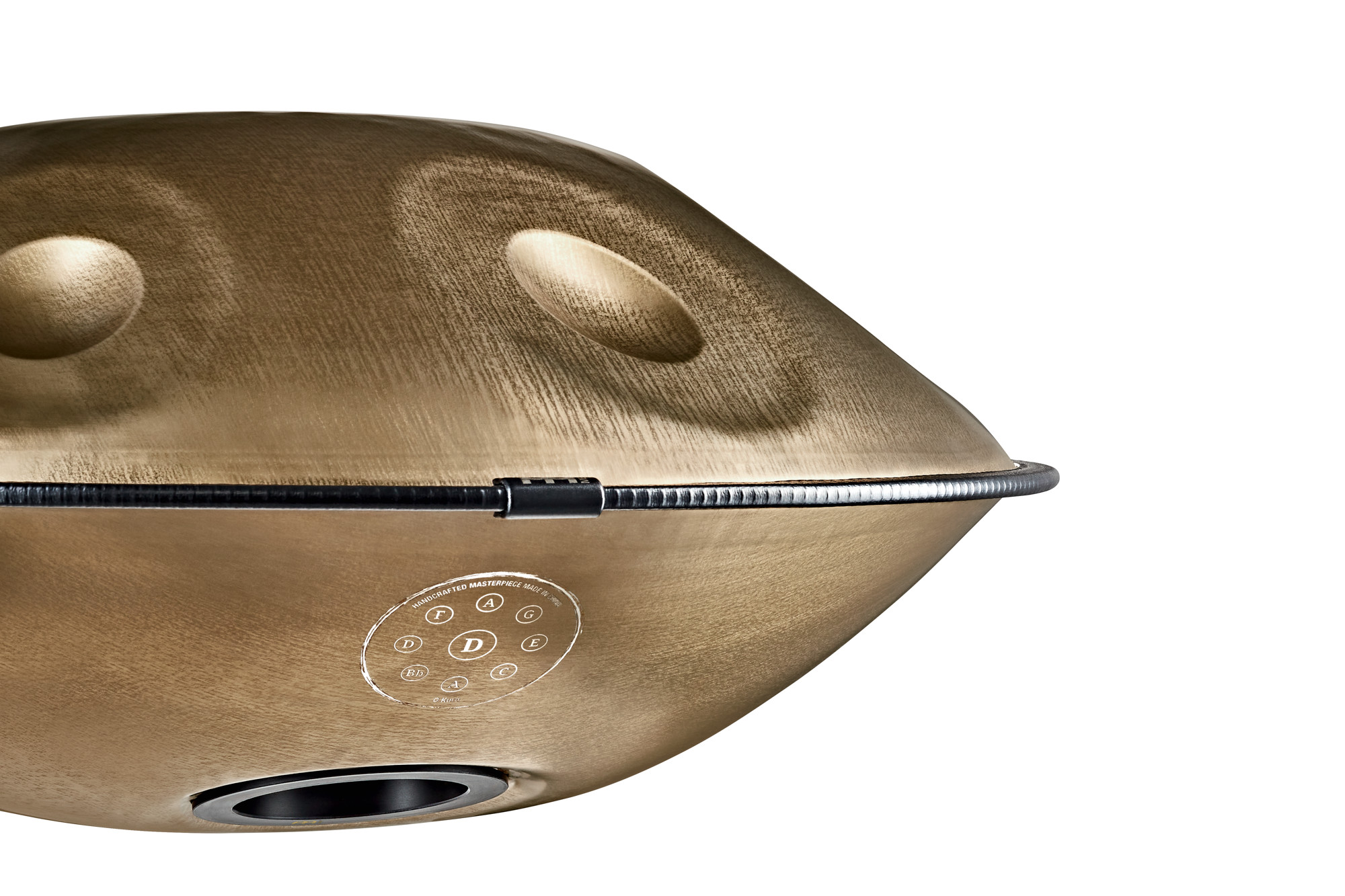 MEINL Sonic Energy Sensory Handpan Stainless D Kurd D/A,Bb,C,D,E,F,G,A - Vintage Gold