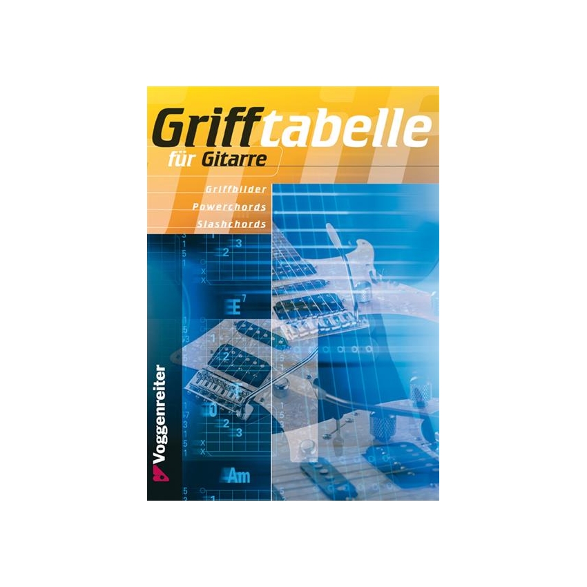 Grifftabelle für Gitarre