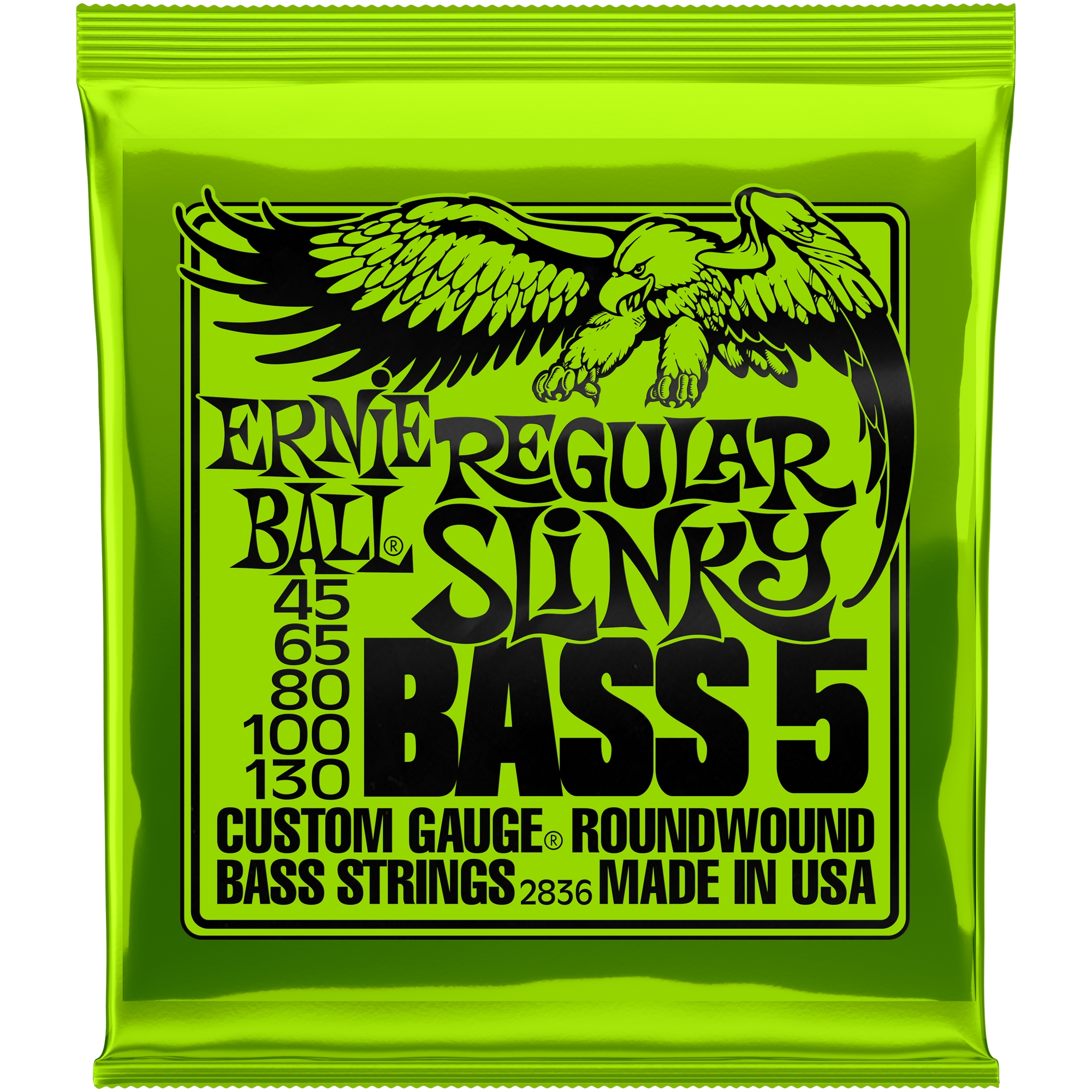 ERNIE BALL 2836 Regular Slinky 45-130 5-String E-Bass Saiten