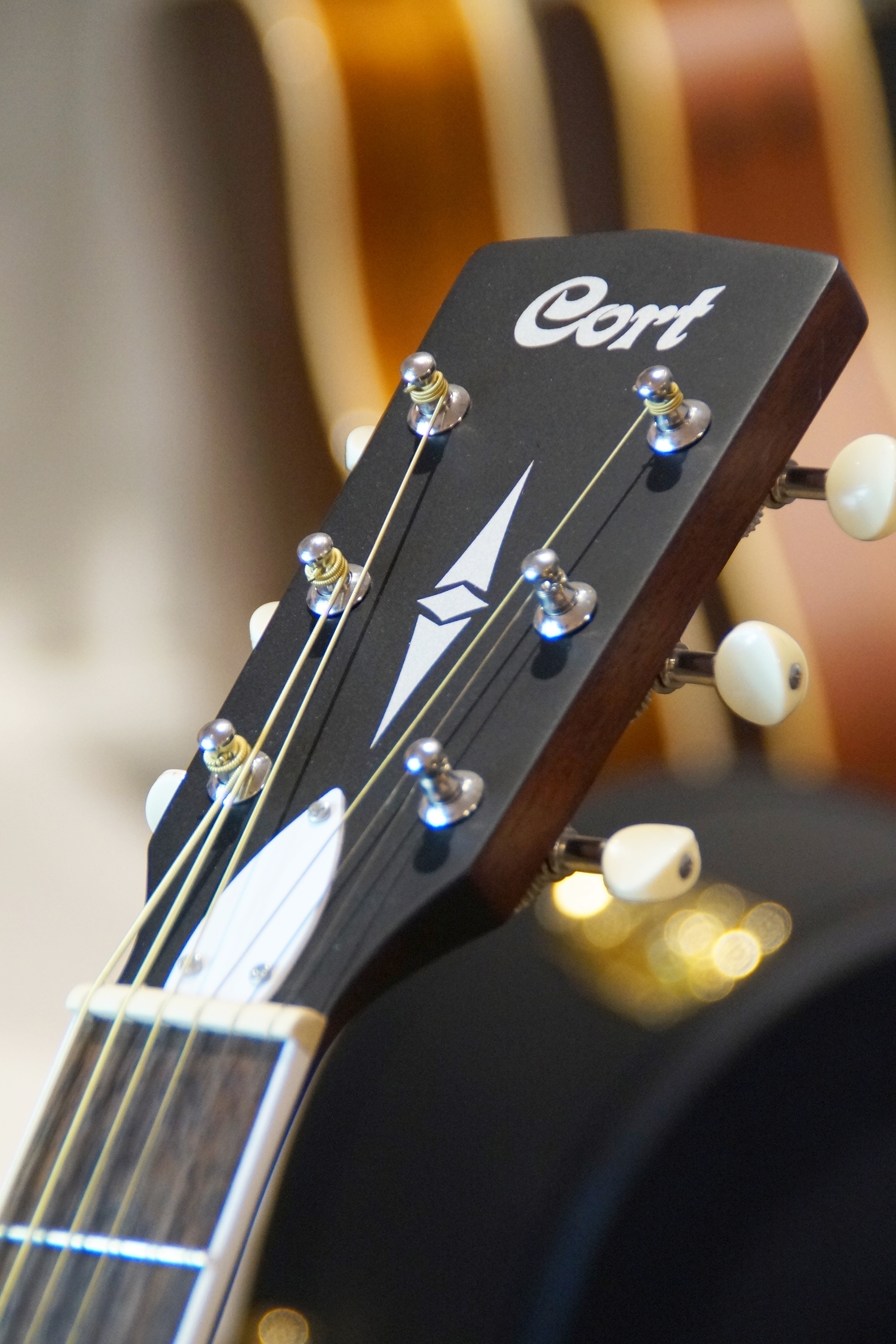 CORT Westerngitarre, CJ-RETRO, Vintage Black Matte, Pickup