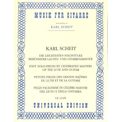 Die leichtesten Solostücke berühmter Lauten- und Gitarrenmeister