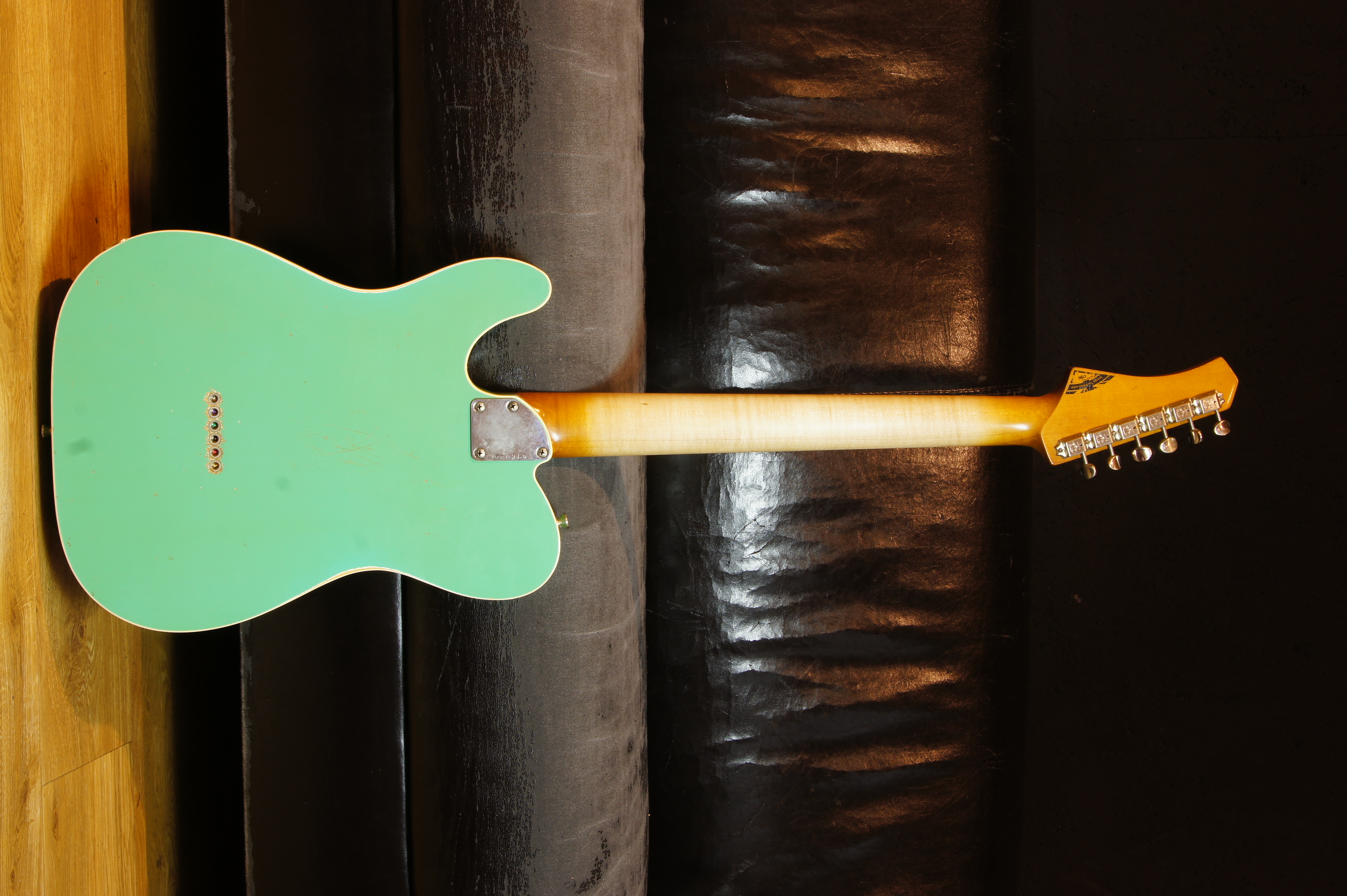 Atkin Electric T-68 The Sixty-Eight aged Nitro Seafoam Green/White back