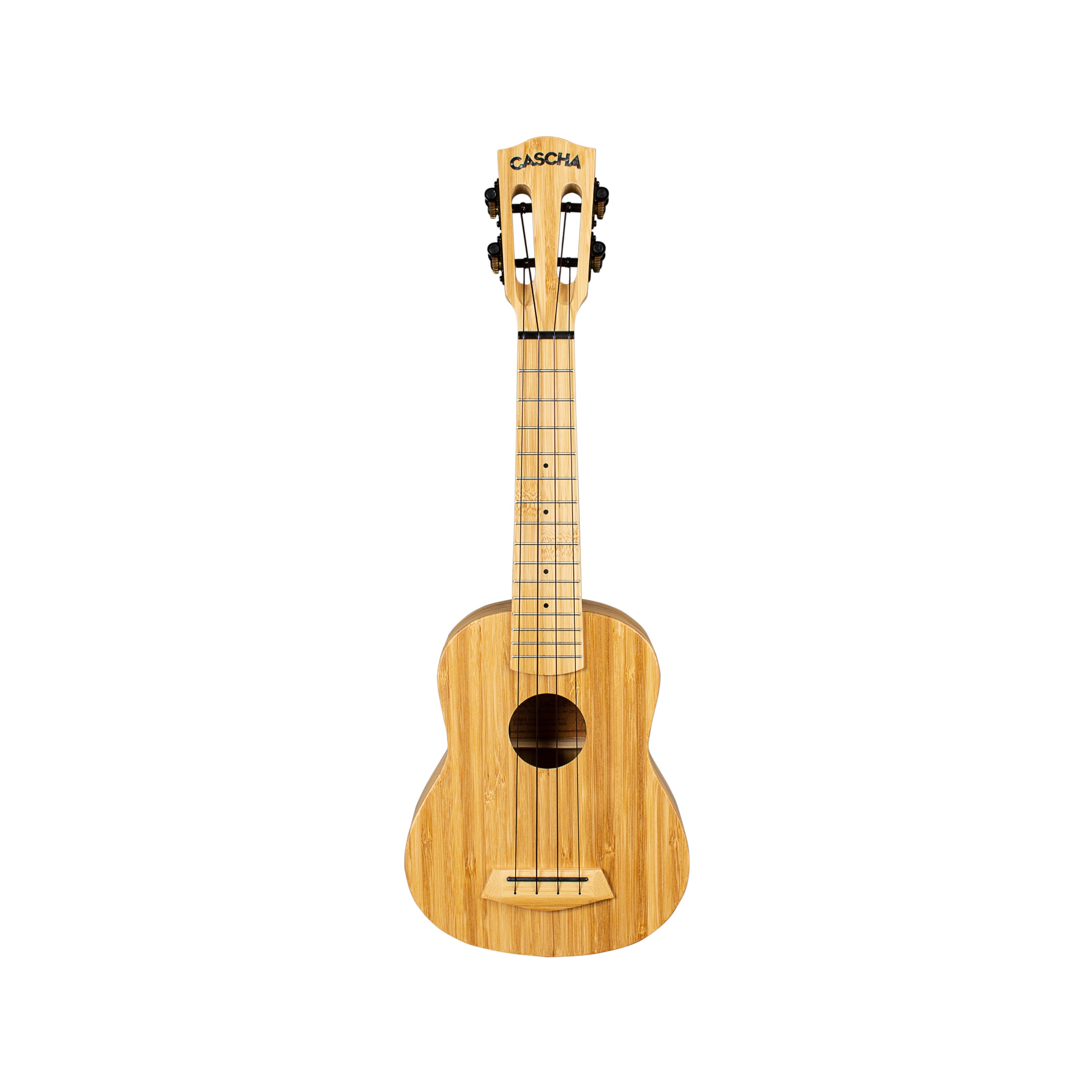 Cascha Ukulele Sopran HH 2312 Bamboo Natural inklusive Tasche