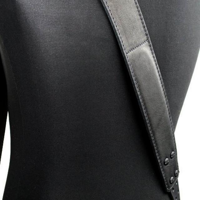 Richter Gitarrengurt 1504 Raw IV Nappa Black