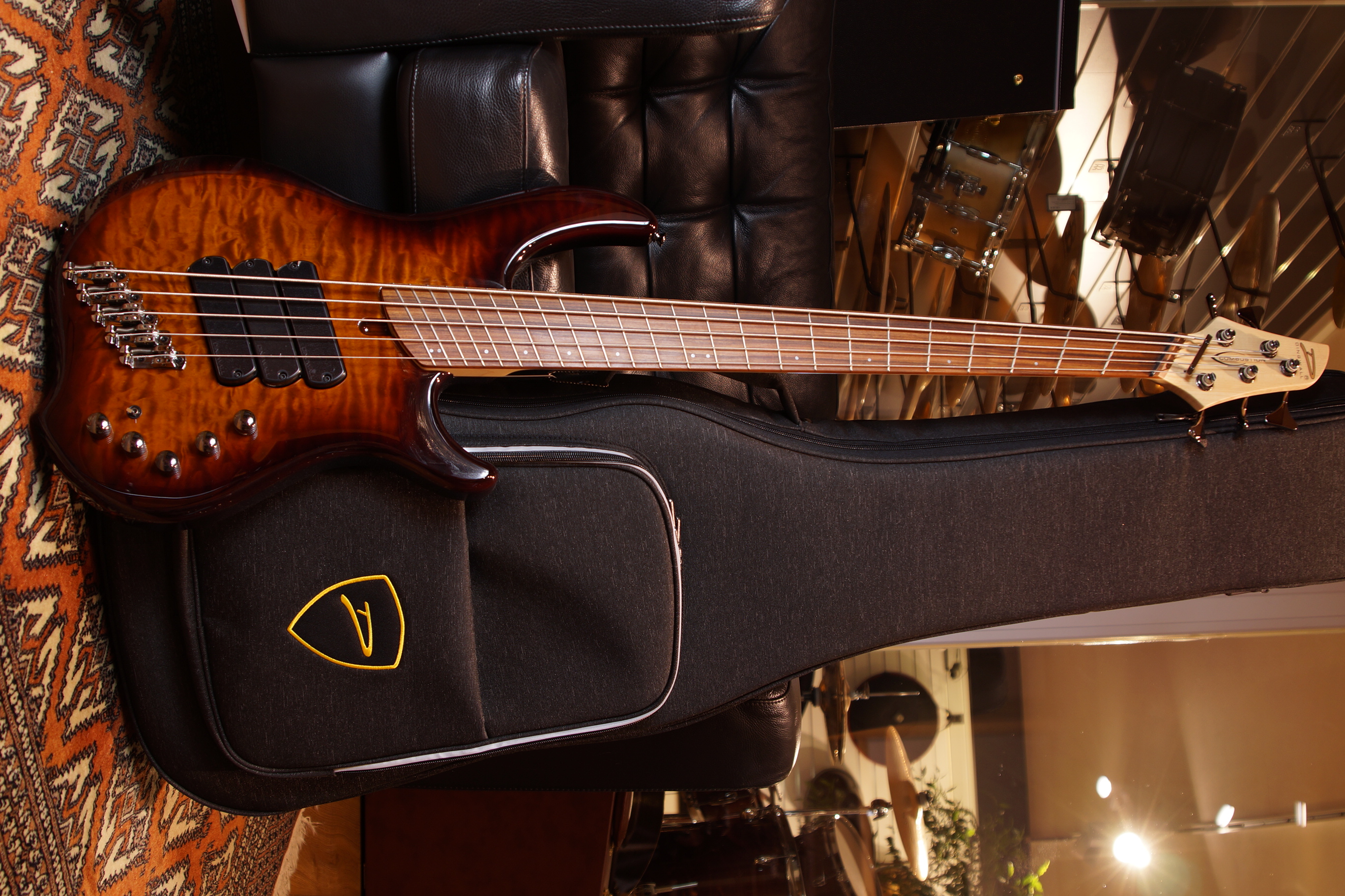 Dingwall CB3 Combustion 5-String Pau Ferro Vintage Burst