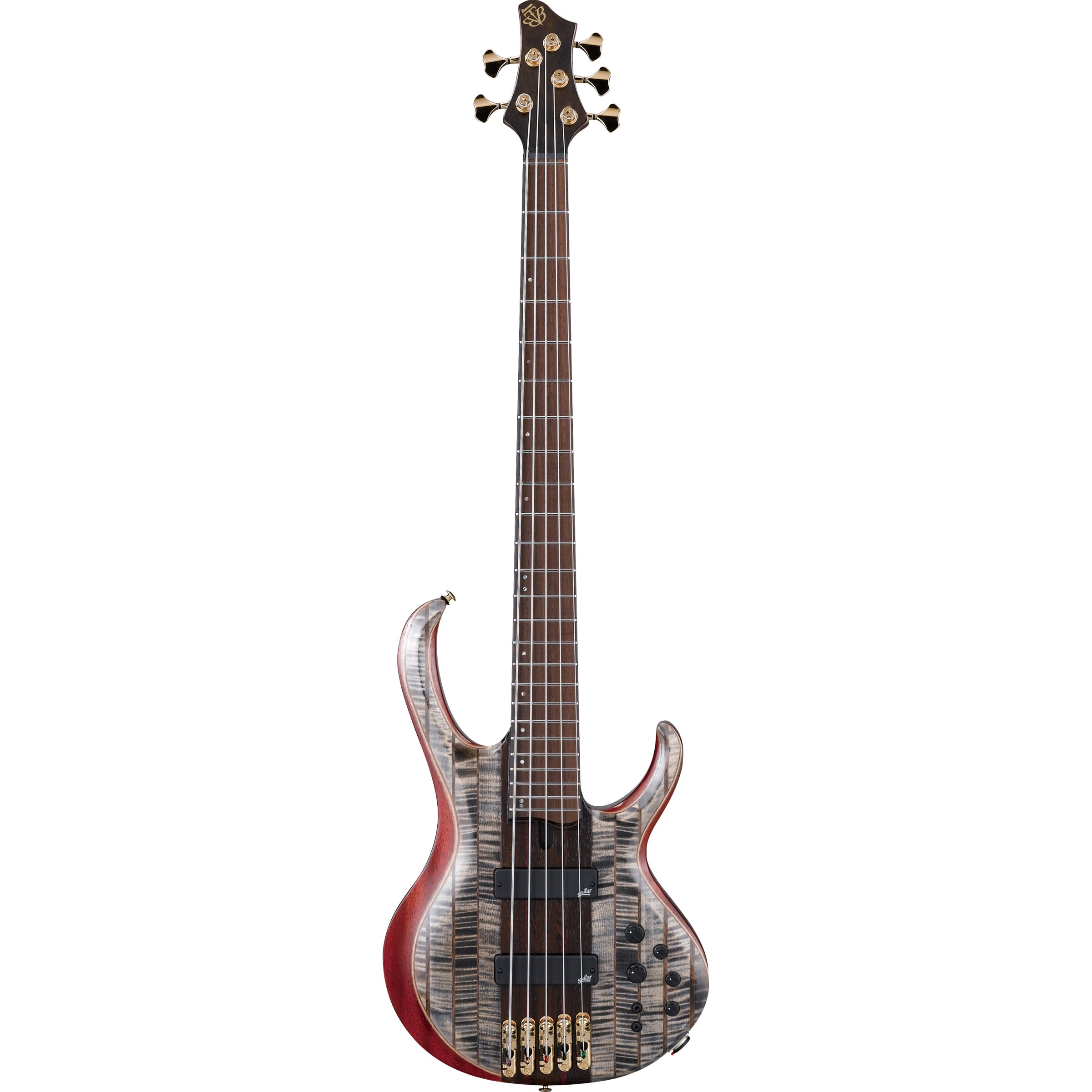 Ibanez BTB1935-BIL Premium Serie E-Bass 5 String Black Ice Low Gloss + Tasche