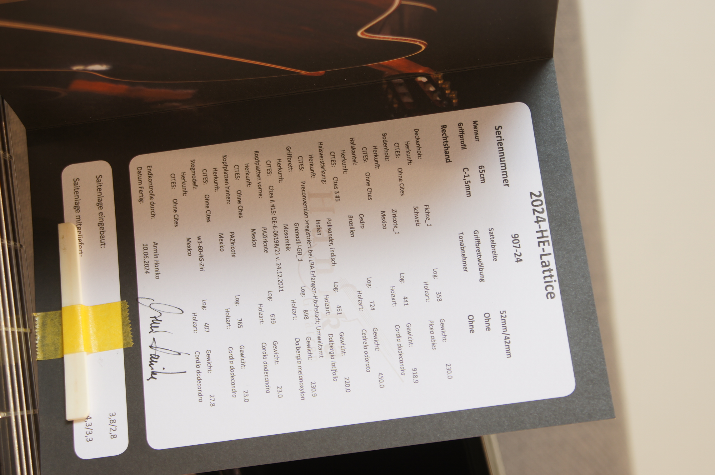 Hanika HE Lattice 2024 mit BAM Hightech-Etui