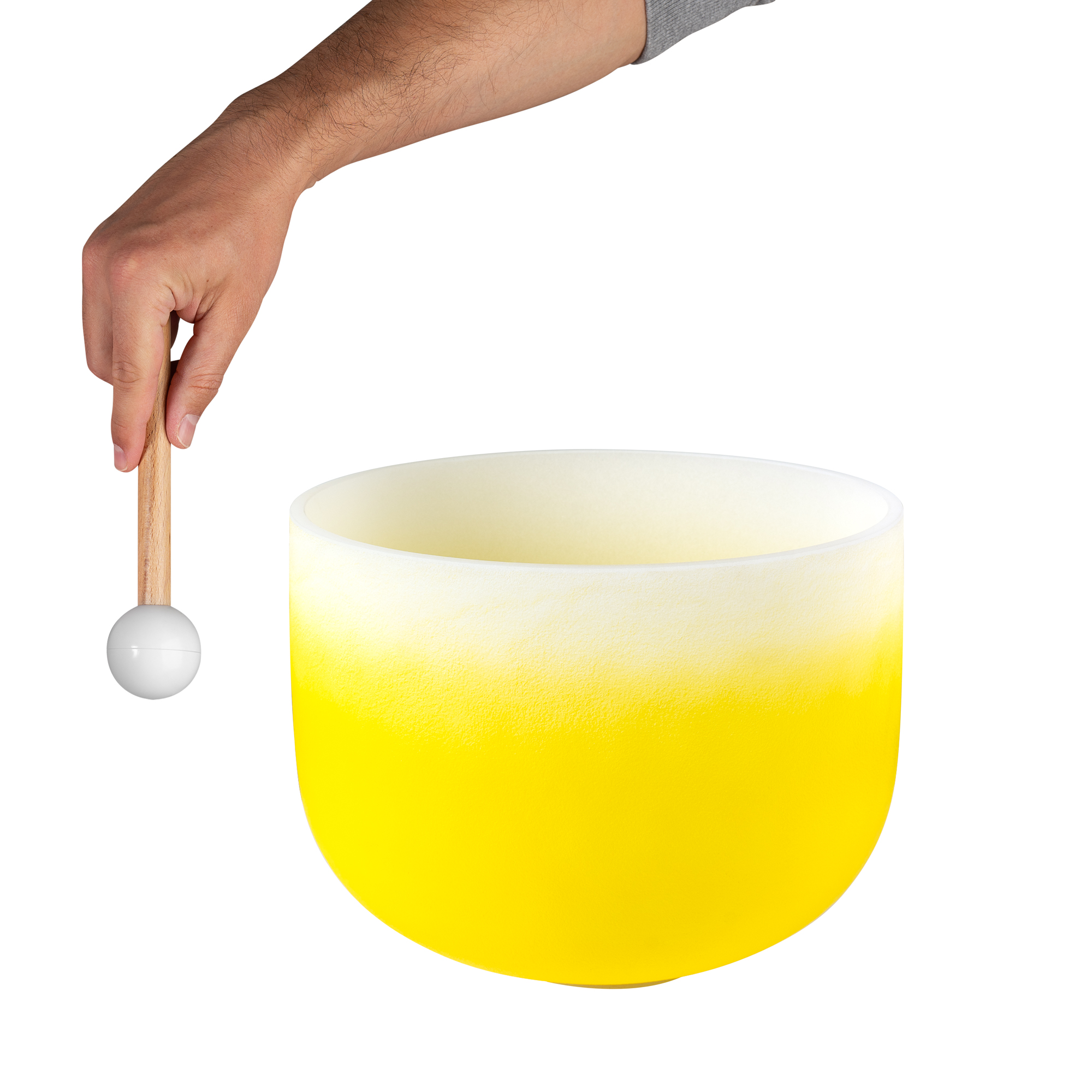 Sela Crystal Singing Bowl Chakra 12" - Yellow, Solar Plexus, E (432 Hz)